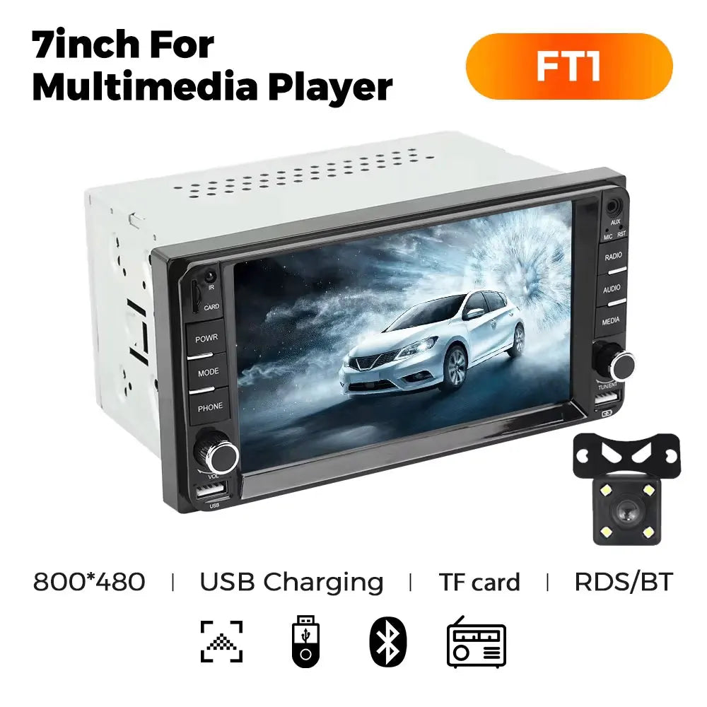 7inch Carplay+Auto Multimedia Car Radio Video Player Universal For Toyota VIOS CROWN CAMRY HIACE PREVIA COROLLA RAV4 Pardo Camry