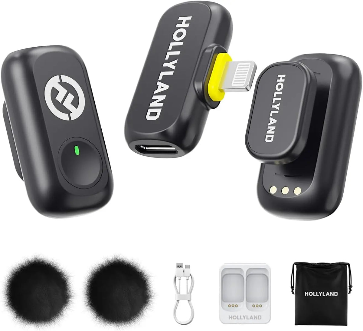 Hollyland Lark A1 Version Mini Duo Lighting Original Bluetooth Wireless Lapel Microphone