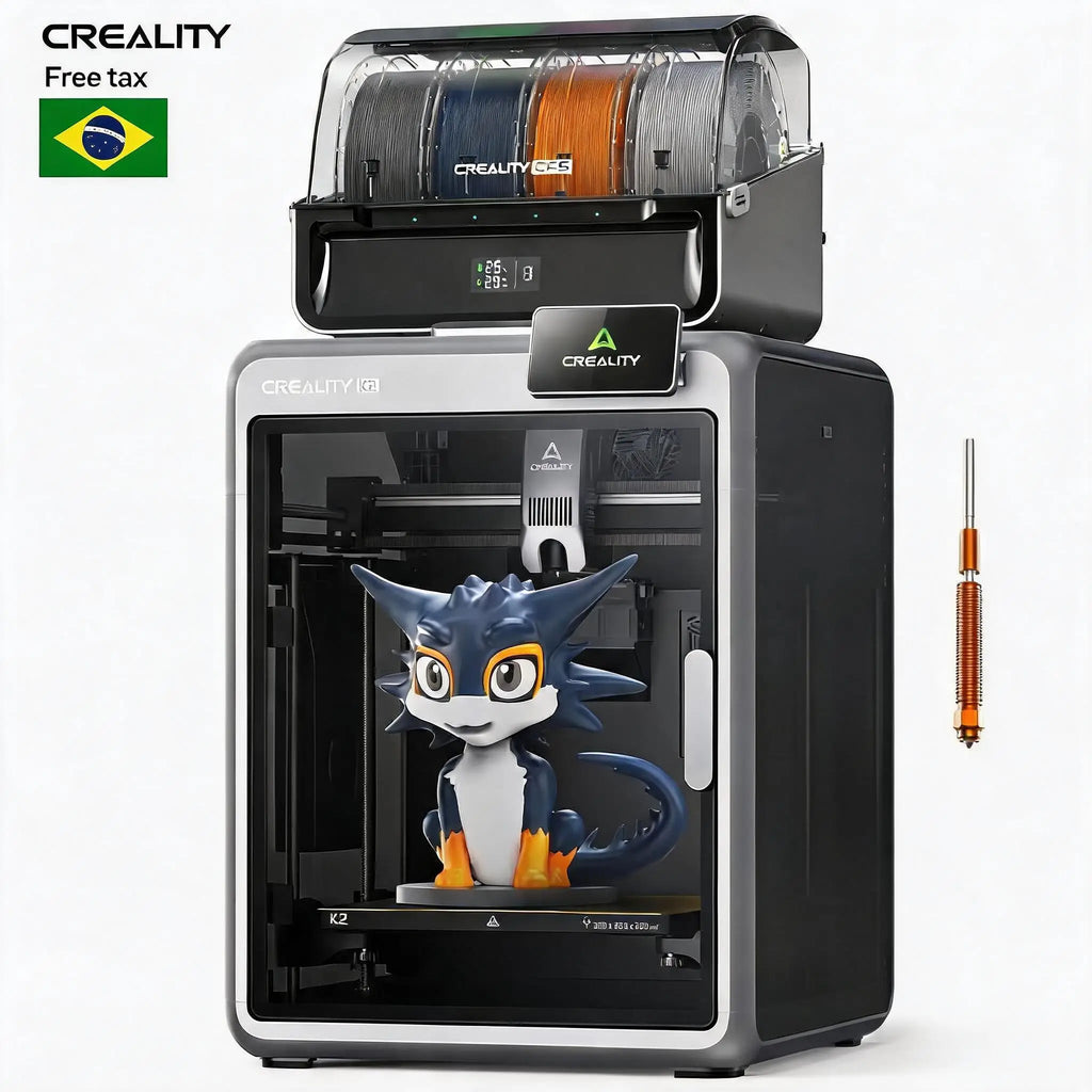Creality K2 Combo High-Speed 3D Printer CFS Multi-Color Material Box Combination Set 600 MM/s Printing Size 260 * 260 * 260mm