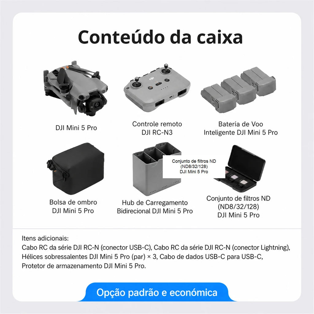 D J I Mini 5 Pro Fly More Combo (Dji Rc2), 4X Drone
