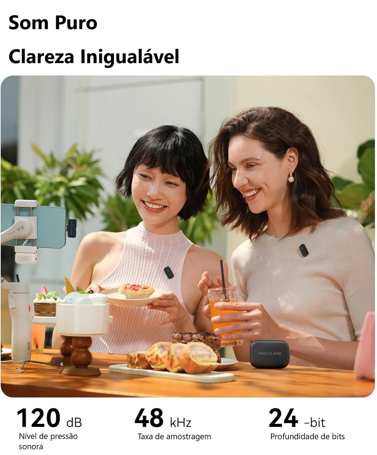 Hollyland Lark A1 Version Mini Duo Lighting Original Bluetooth Wireless Lapel Microphone