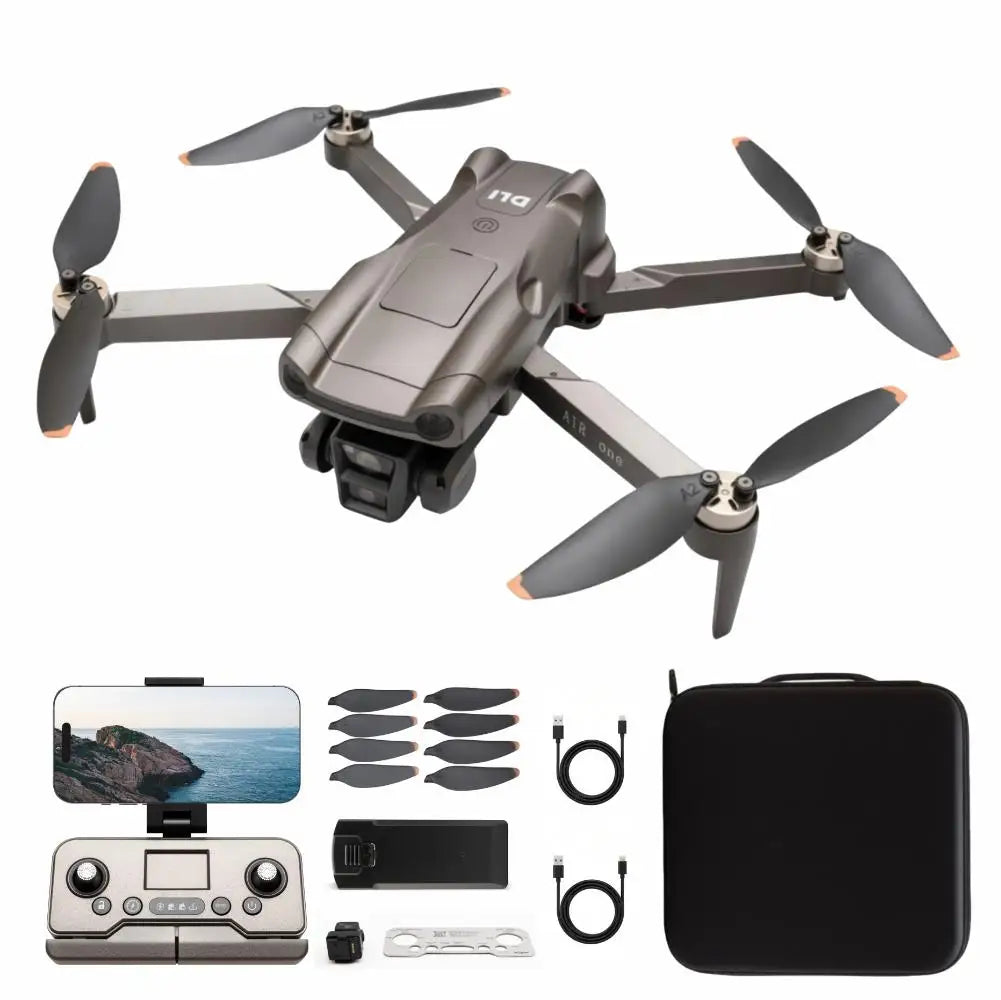 Dli-Air One Professional Drone 4K Dual Camera Fpv Wifi Gps Auto Return Lightweight Foldable 2 Batteries Remote Control