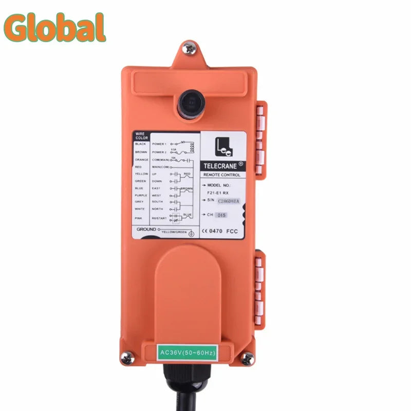 Brazil Warehouse Shipment F21-E1B 6 Buttons Single Speed ACDC12-440V Industrial Remote Control