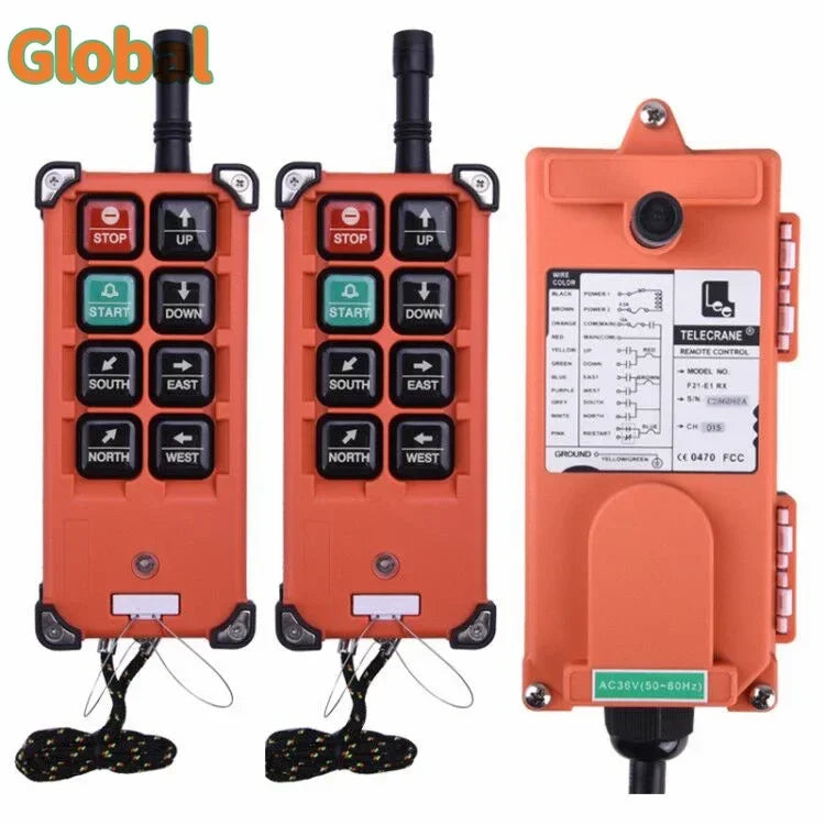 Brazil Warehouse Shipment F21-E1B 6 Buttons Single Speed ACDC12-440V Industrial Remote Control