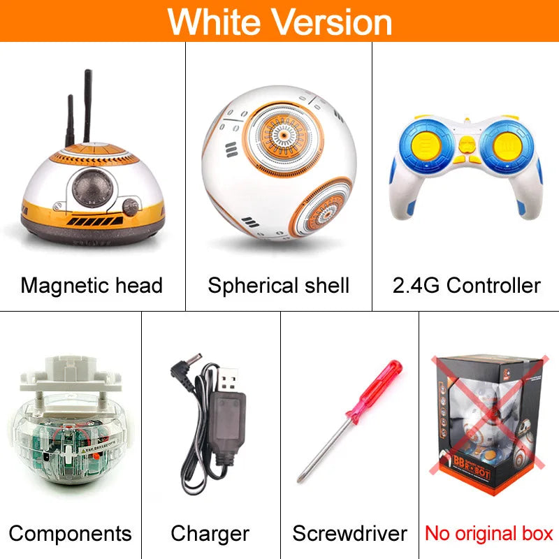 Upgrade Intelligent RC Robot 2.4G Remote Control With Sound Action Figure BB8 Ball Droid Robot BB-8 Model Toys For Children