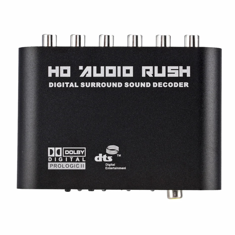 WVVMVV5.1 CH Audio Decoder SPDIF Coaxial to RCA DTS AC3 Optical Digital Amplifier Analog Converter Amplifier HD Audio Rush
