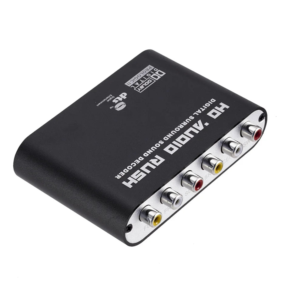 WVVMVV5.1 CH Audio Decoder SPDIF Coaxial to RCA DTS AC3 Optical Digital Amplifier Analog Converter Amplifier HD Audio Rush