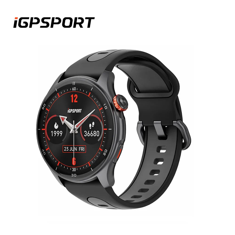 iGPSPORT LW10 1.43in AMOLED Screen Heart Rate Monitoring Bluetooth Call GPS Sports Fitness Blood Oxygen for Running Cycling