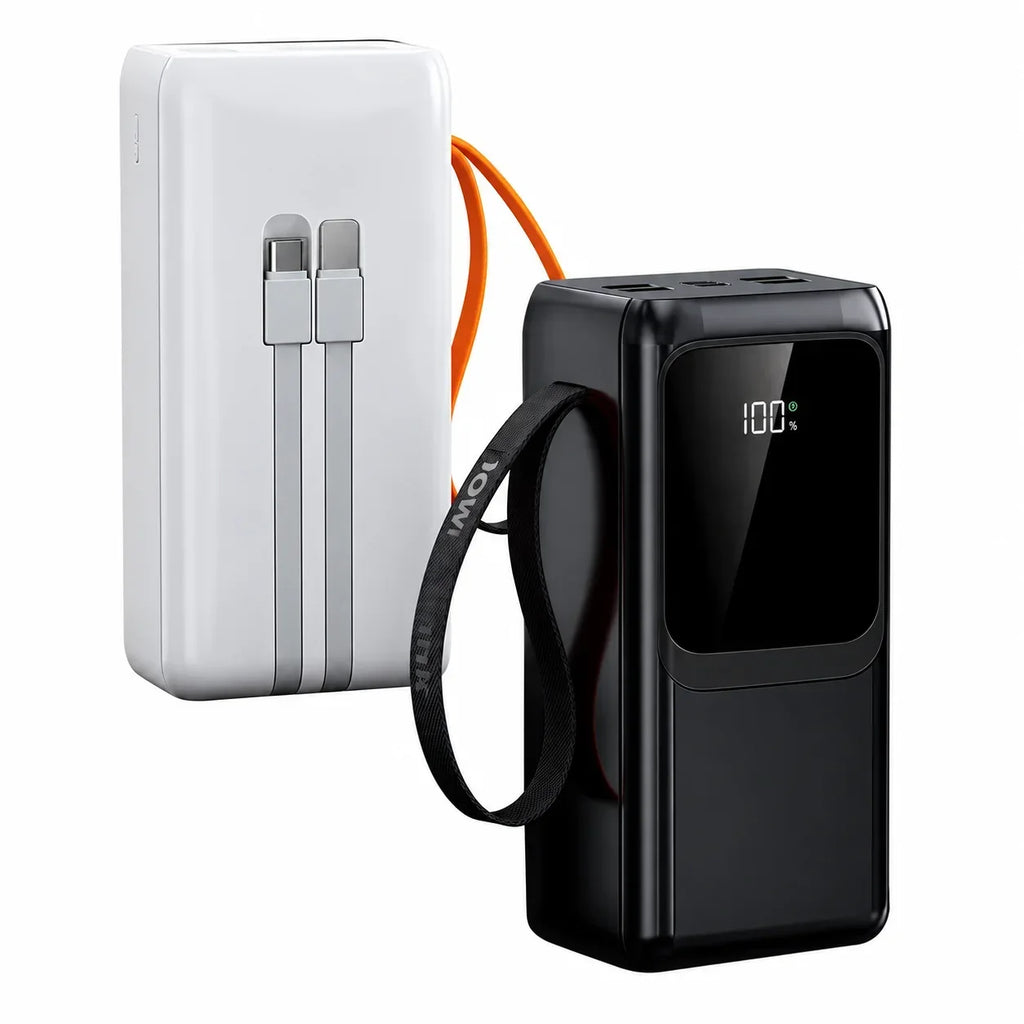 Power Bank 50000mAh 30000mAh Carregador Turbo 66W PD Alta Capacidade Para Viagens E Emergências