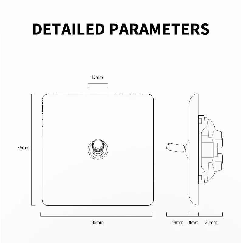 Solid Wood 1-4 Gang Dual Control Light Switch UK/EU Standard Vintage Brass Outlet 86x86mm with Blue LED Indicator 110-250V