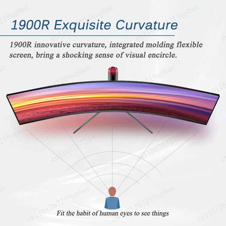 49 Inch 5K Curved Monitor 120Hz Ultra Wide LCD Gaming Computer Display Screen