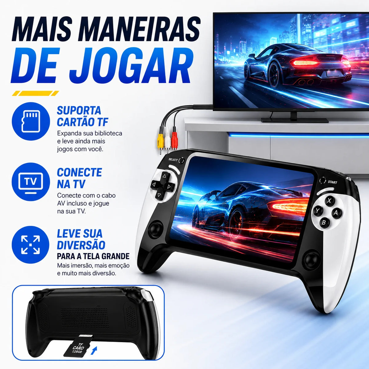 Portable Video Game Retro 10000 + 4.3 Games "HD Screen Supports PSP PS1 N64 Classic Games Console