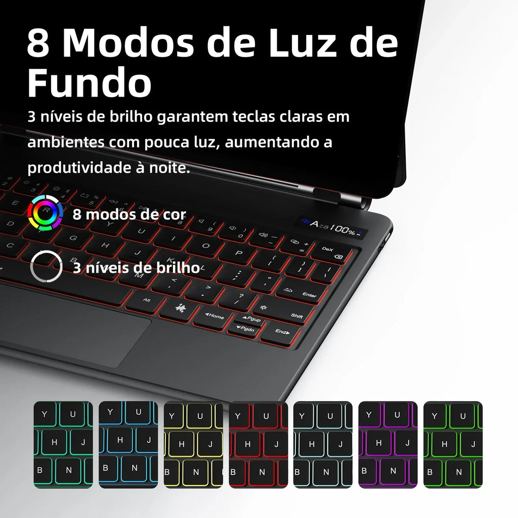 Bettdow Magic Keyboard For Samsung Galaxy Tab S11 S10 Plus S10 Lite S9+/S9/S9 FE/S8/S7 One-click Access to Bixby