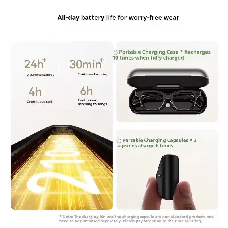 2025 New Rokid Glasses Leqi AI&AR Glasses-49g Ultra-Light 12-Language Real-time Translation AI Assistant for Business Meeting