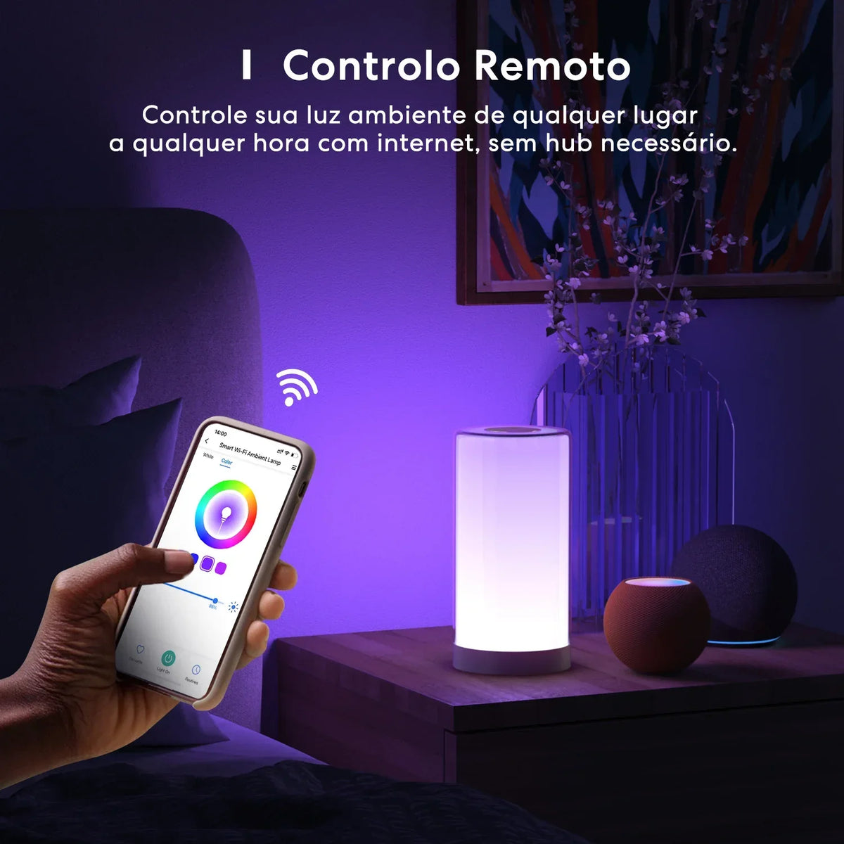 Meross HomeKit Smart Table Lamp RGBWW LED Wi-Fi Night Lamp 6W Touch Sensor Dimmable Bedside Light Support Alexa Google Assistant
