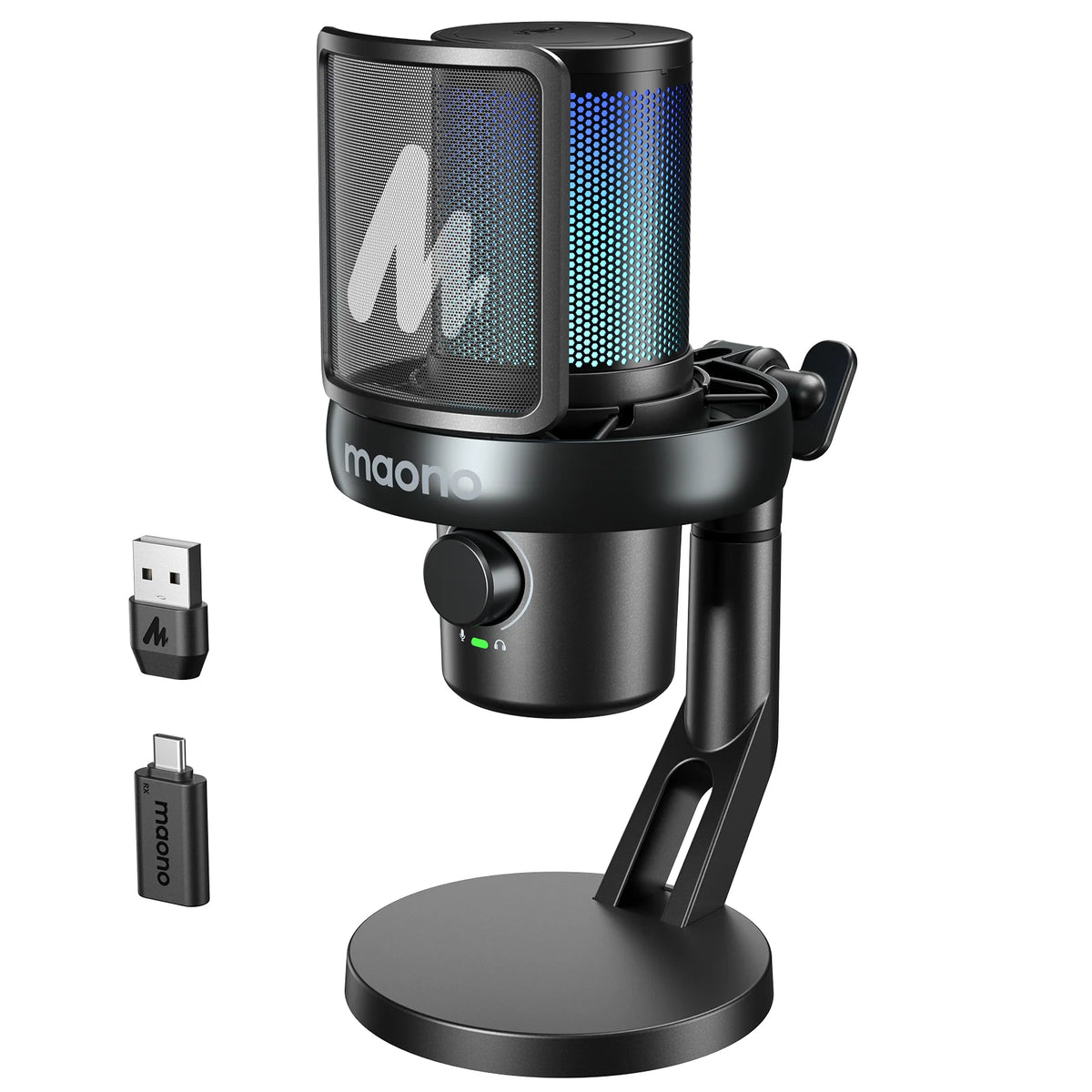 Clearance Sale MAONO DM40 Pro USB Condenser Microphone Wireless Microphone With Desktop Stand for PC Gaming Live Streaming
