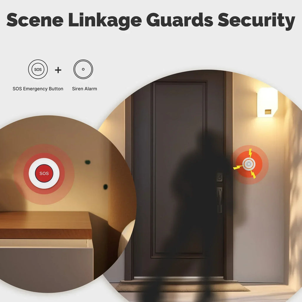 ‌MOES Tuya ZigBee SOS Button - 1 Click Emergency Alarm for Elderly Kids, APP Alert, Home Hospital Safety‌