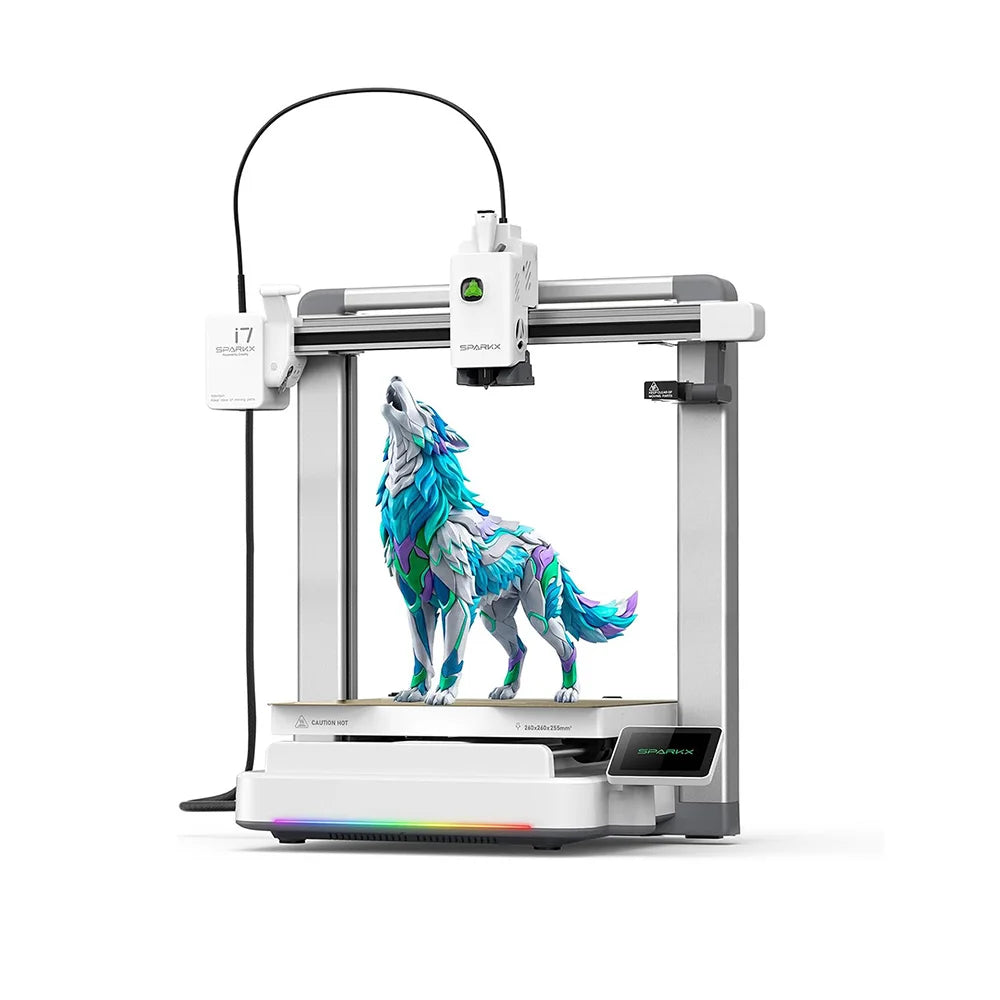 【Do Brasil】SPARKX i7/i7 Combo 3D Printer 500mm/s AI Photo-to-3D 45dB Silent Mode 95% Pre-Assemble Auto Leveling Custom RGB