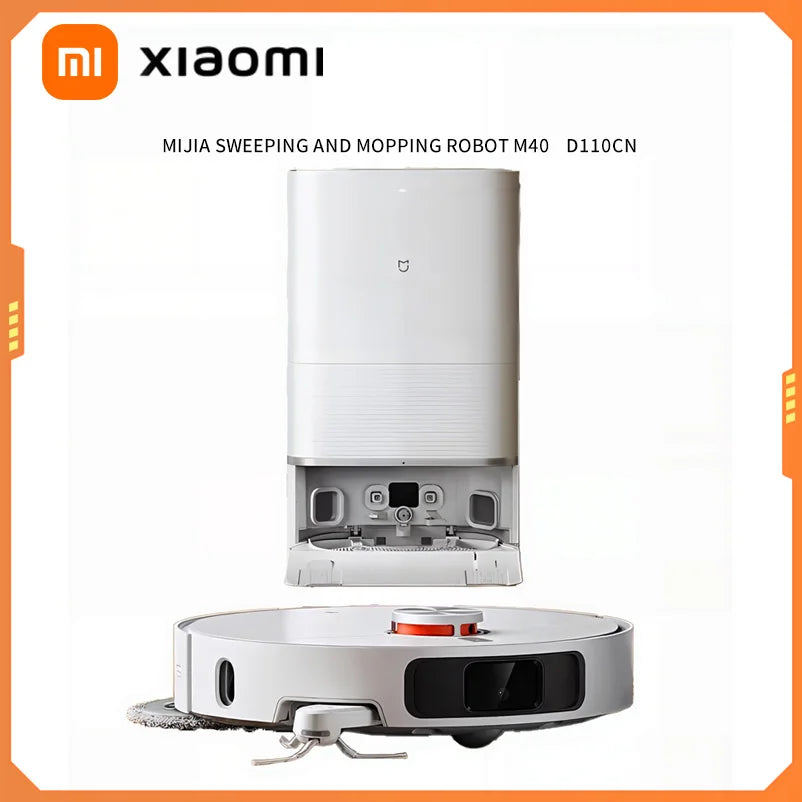 XIAOMI MIJIA M40 Robot Vacuum Cleaner,High-Precision Obstacle Avoidance,12Kpa Suction,Intelligent Mop Lift,LDS Laser Navigation