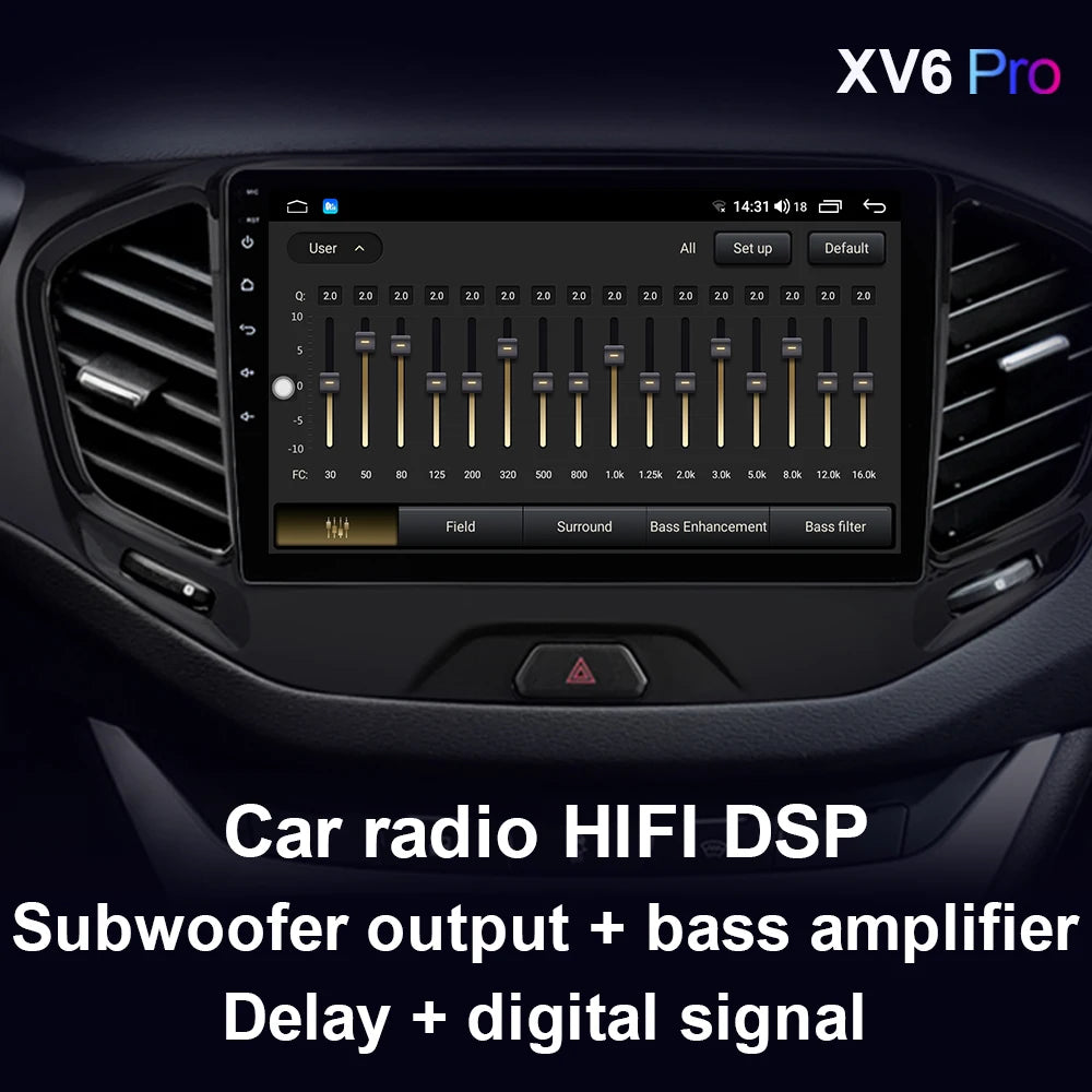 XIMA Universal 2 Din 9/10 inch Android 15 Car Radio Autoradio android  car radio GPS Central Multimedia Car Stere Androidauto