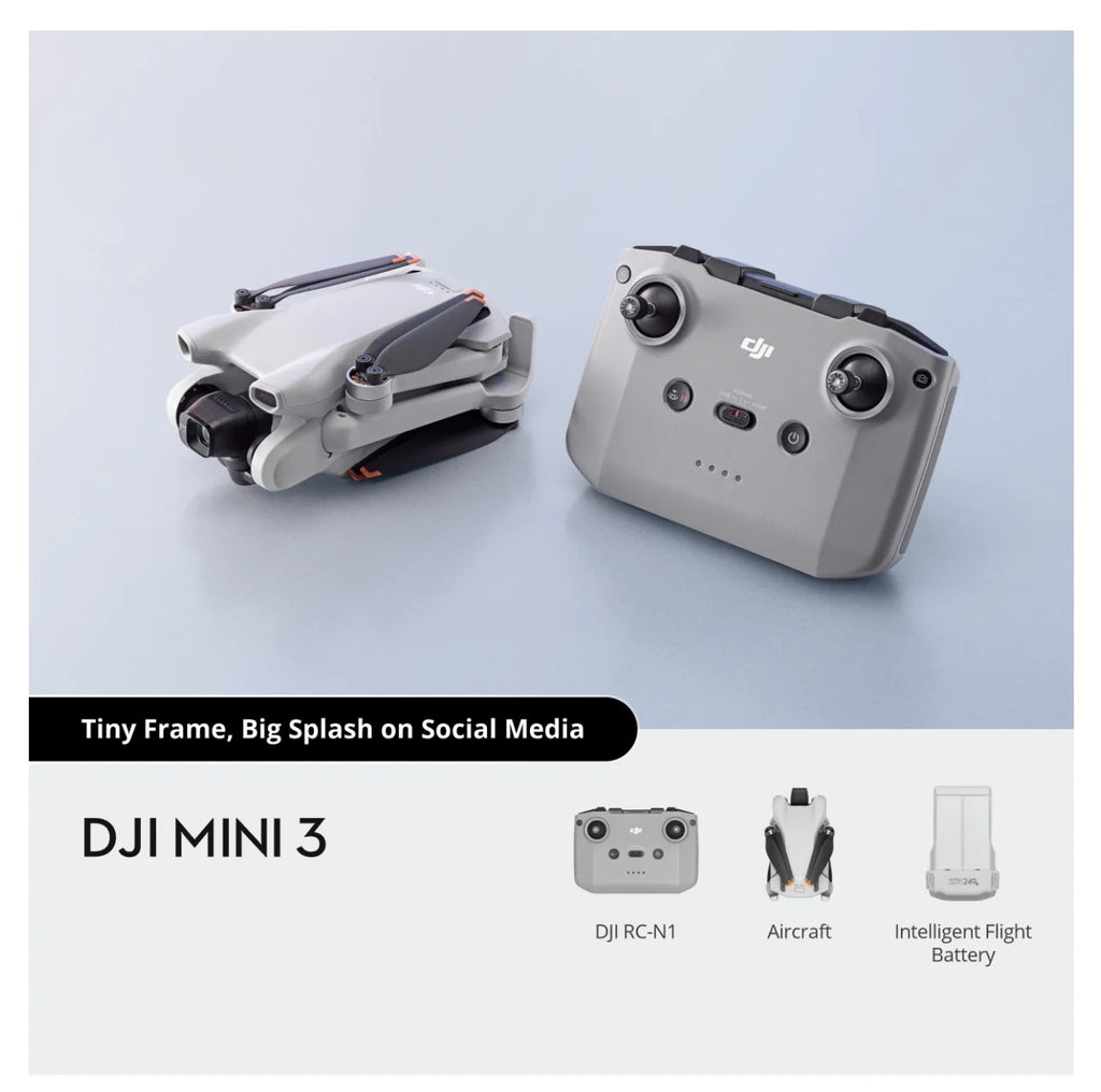 Brazil Stock DJI Mini 3-BR MT3PD Drone Mini 3 RC-N1 Under 249g Extended Battery Life 4K HDR Video Beginner-Friendly