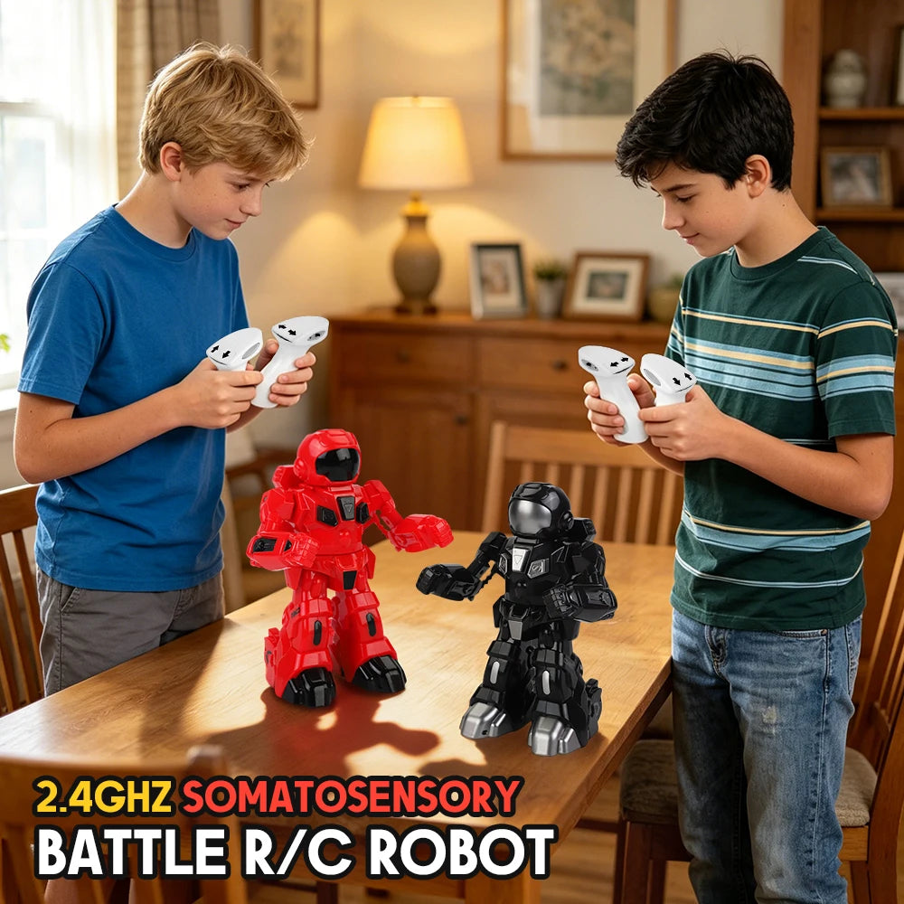 RC Battle Robot Smart Kids Robots Remote Control Intelligent Humanoid Robot Parent-Child Interactive Games Educational Kids Boys