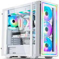 Aotesier Core I7 CPU Affordable Computer Full Set 8G/16G RAM 256GB SSD Home Office Gaming PC Desktop Computer Gamers PC Game