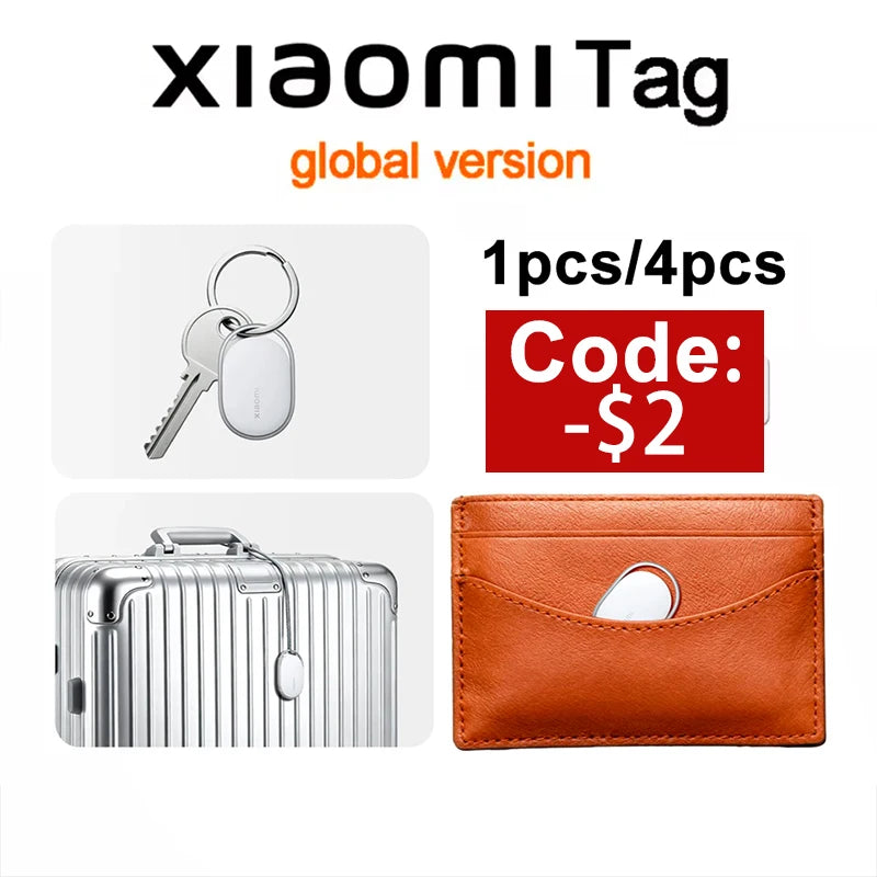 Xiaomi Tag 1 Pack Bluetooth 5.4 IP67 Waterproof Compatible with Apple Find My for iPhone Smart Anti Lost Device