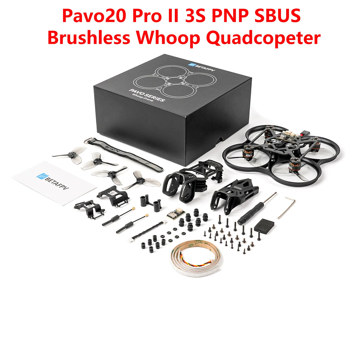 BETAFPV NEW Pavo20 Pro II  PNP Brushless Whoop Quadcopter Drone  For Cube Brushless Flight ControllerG4 2-4S 30A 3-in-1 V1