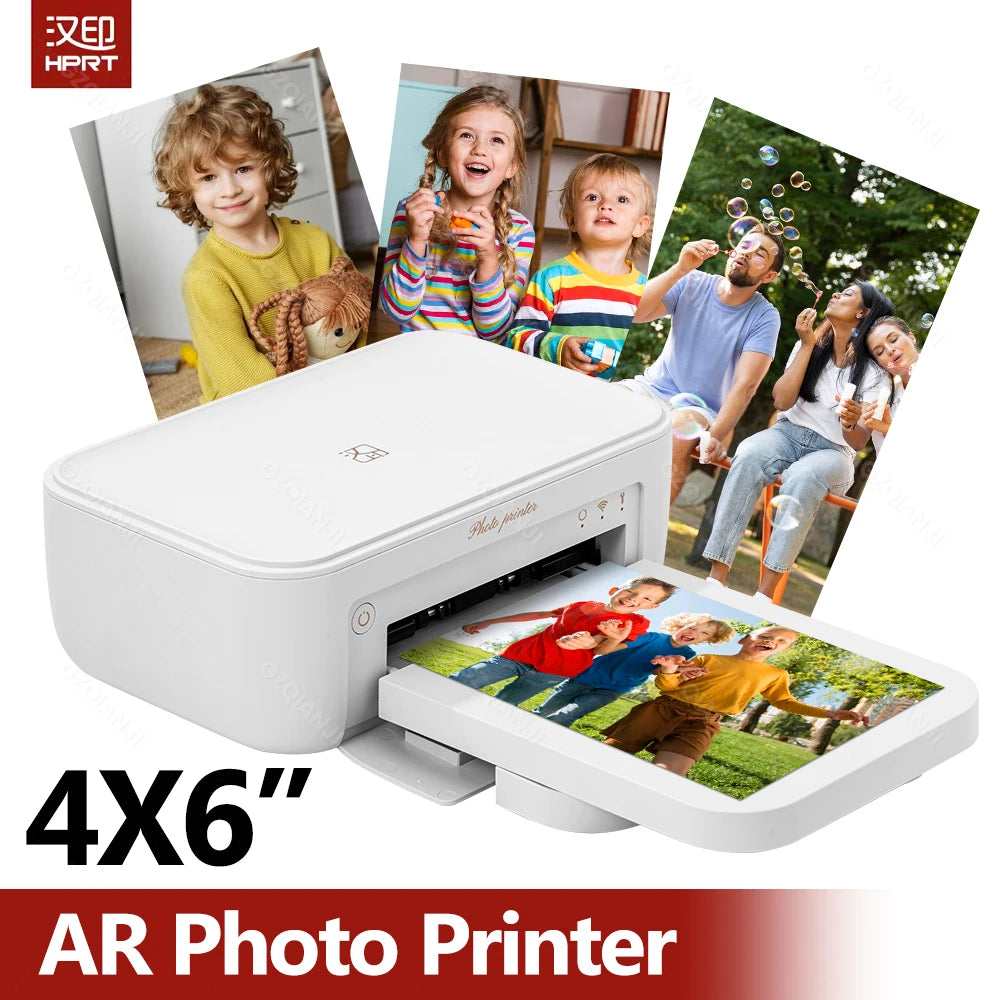 300dpi Color Photo Wifi 4x6 Inch Printer Portable Mni Mobile Pocket Wireless Print Maker Machine with Ribbon and Photo Papers