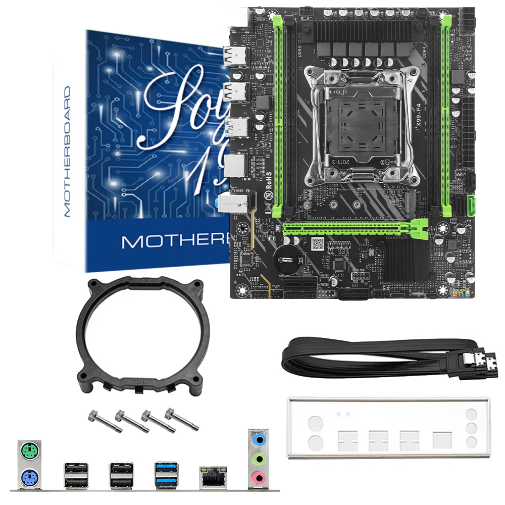 SOYO X99 Motherboard Set with Intel Xeon E5 2682 V4 CPU(16 Cores and 32 Threads) & DDR4 8G 2133MHz RAM for Gaming Computer