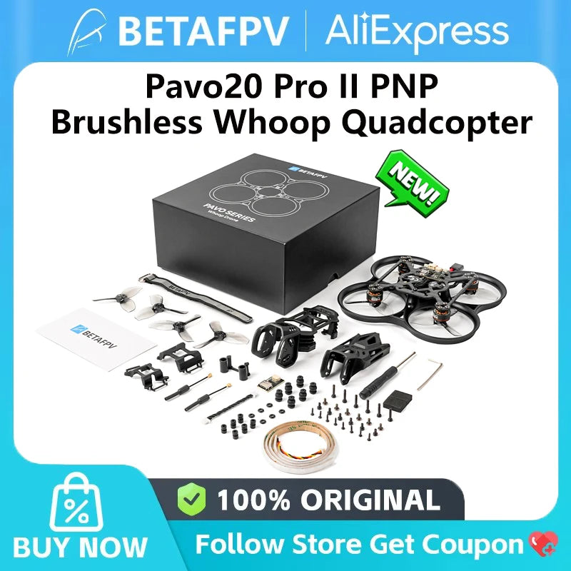 BETAFPV NEW Pavo20 Pro II  PNP Brushless Whoop Quadcopter Drone  For Cube Brushless Flight ControllerG4 2-4S 30A 3-in-1 V1