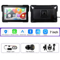 7 Inch Motorcycle Multimedia Player IP67 Waterproof GPS Navigation Recorder Wireless CarPlay Android Auto Touch Screen Bluetooth