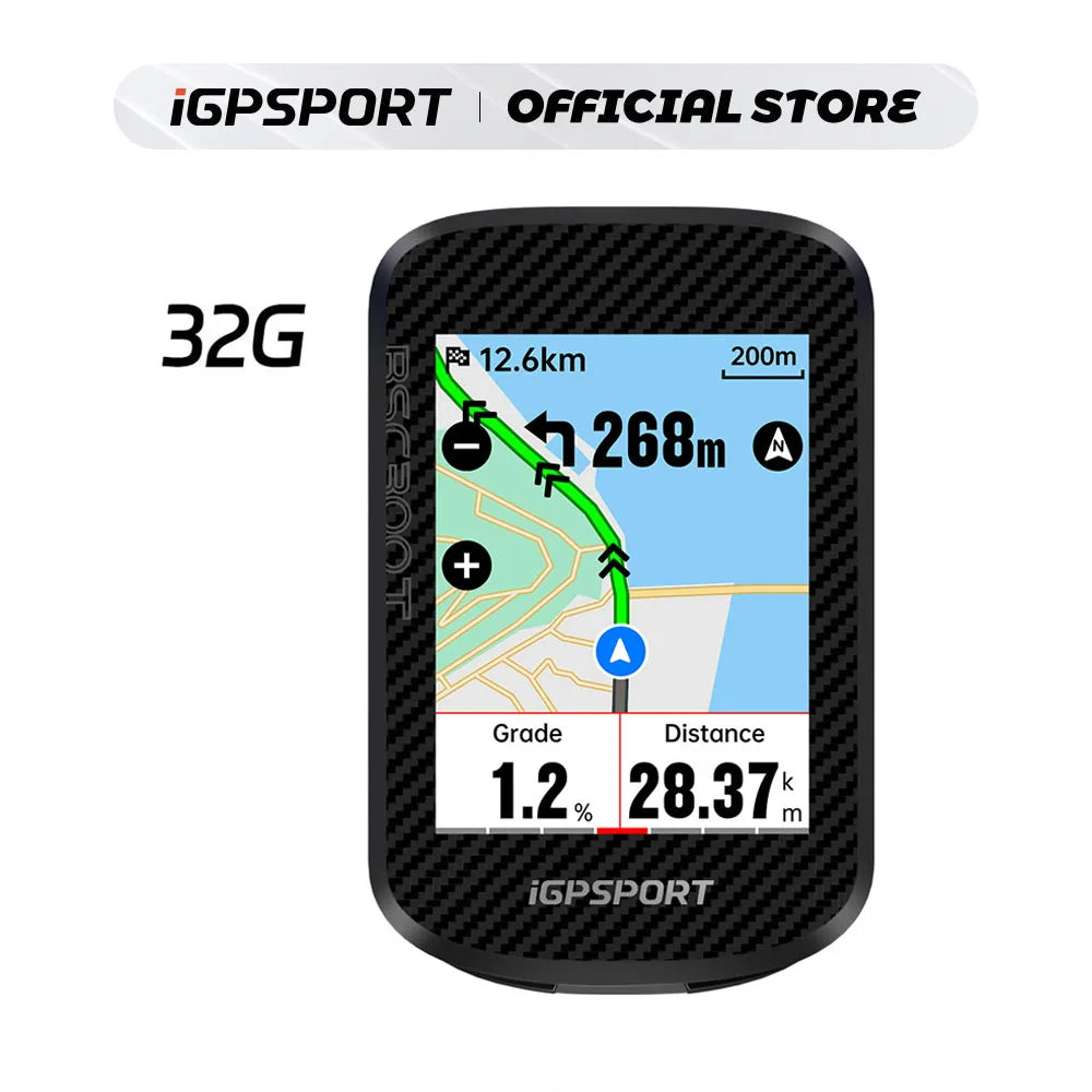iGPSPORT BSC300T Touch-screen Bike Computer Global Colorful Map Wireless Cycling Computer  Support E-bike