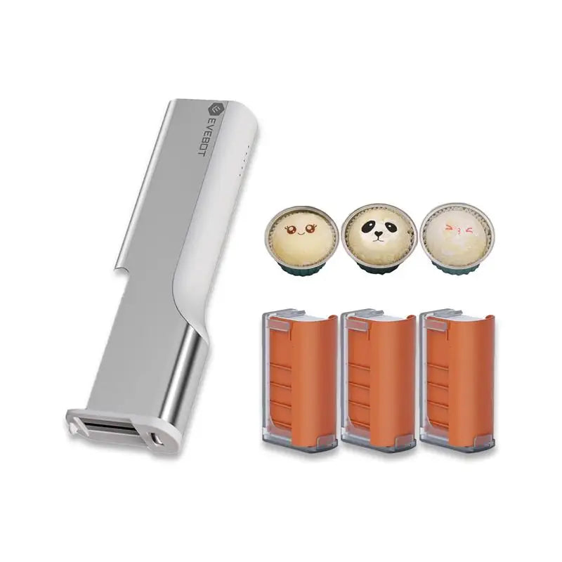 EVEBOT Handheld Food PrintPen Portable Mini Coffee Latte Art Printer, Macaron Cookie DIY Design PrintPen Bluetooth 4.2
