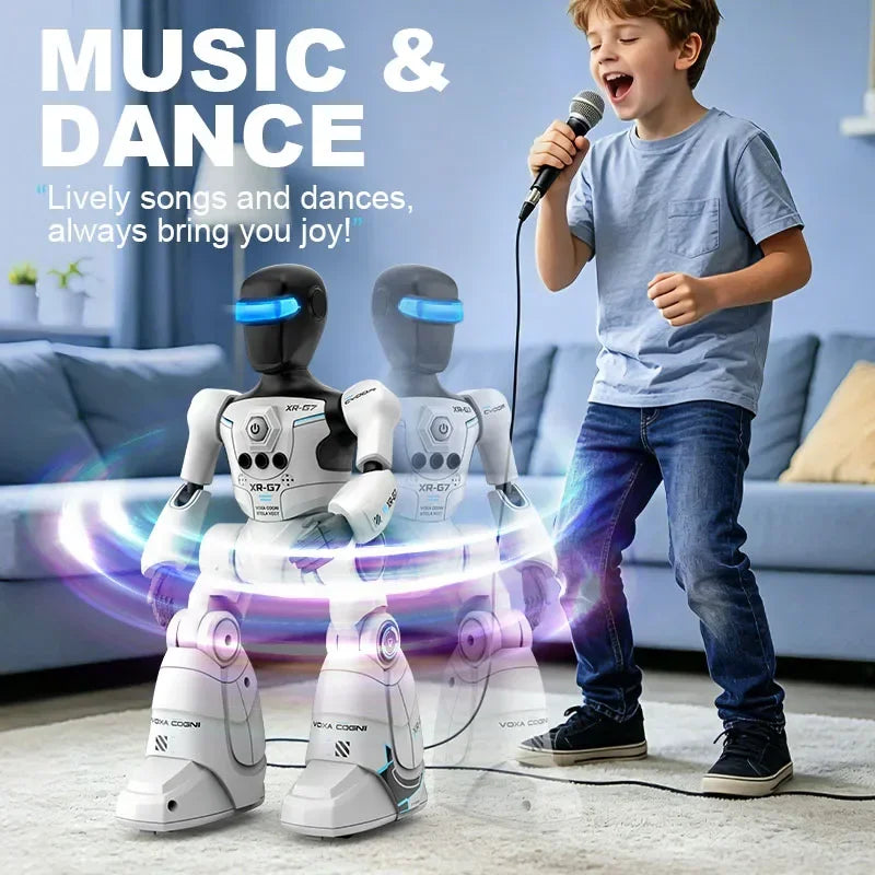 Intelligent RC Robot Programming Gesture Sensing Remote Controll Robots Smart Intelligent Dancing RC Robot Toy Gift for Kid