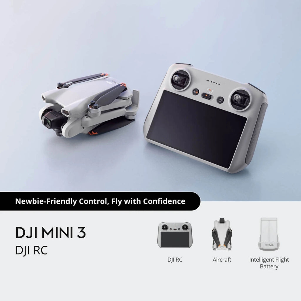 Original DJI Mini 3 Camera Drone 4K HDR 48MP GPS Foldable Quadcopter Under 249g 38-Min Flight with DJI RC or RC-N1