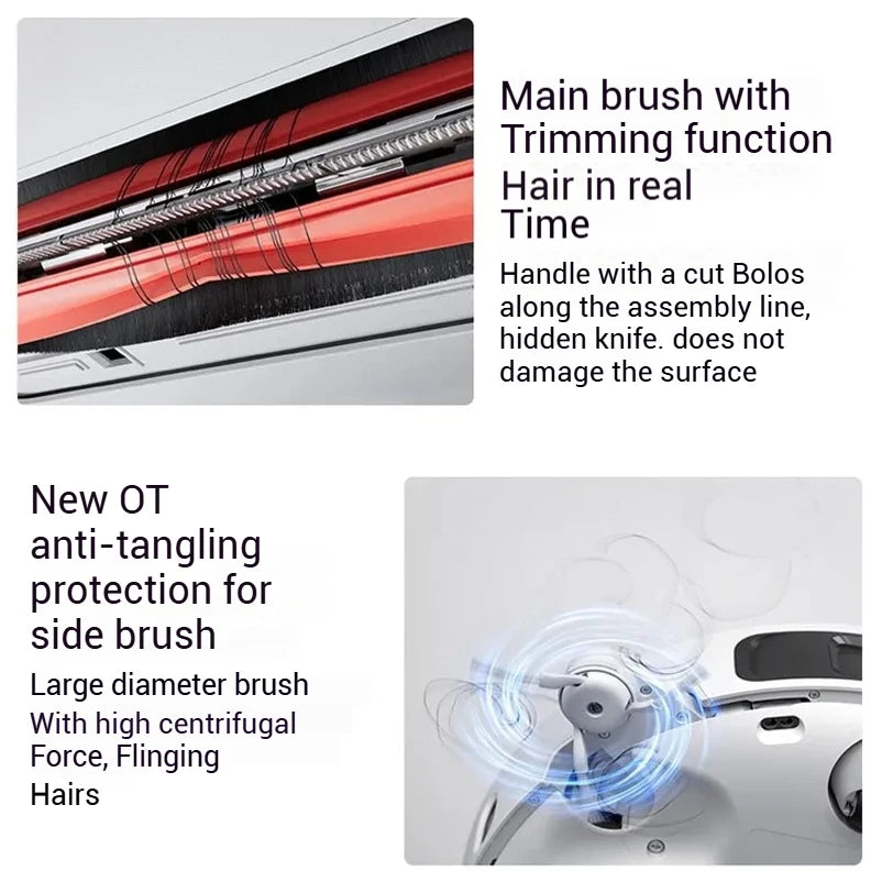 Xiaomi Robot Vacuum and Mop M40, Lidar Navigation,Auto Dust Emptying & Self-Cleaning Base,12000Pa Ultra Suction,For Pet Hair