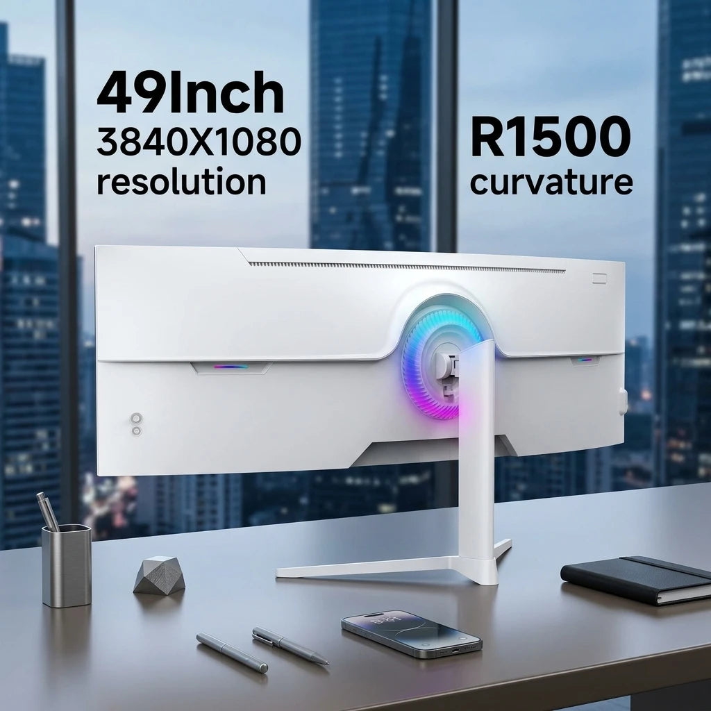 49-Inch 4K 5K Kvm 165Hz 32:9 Curved Gaming Desktop Monitor With Speaker Rapid Transportation OEM