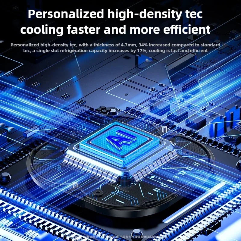 TH16 Pro High-Power AI Strong Cooling Semiconductor Magnetic&Back-clip Mobile Phone PUBG Game Cooler for IPhone Android Radiator