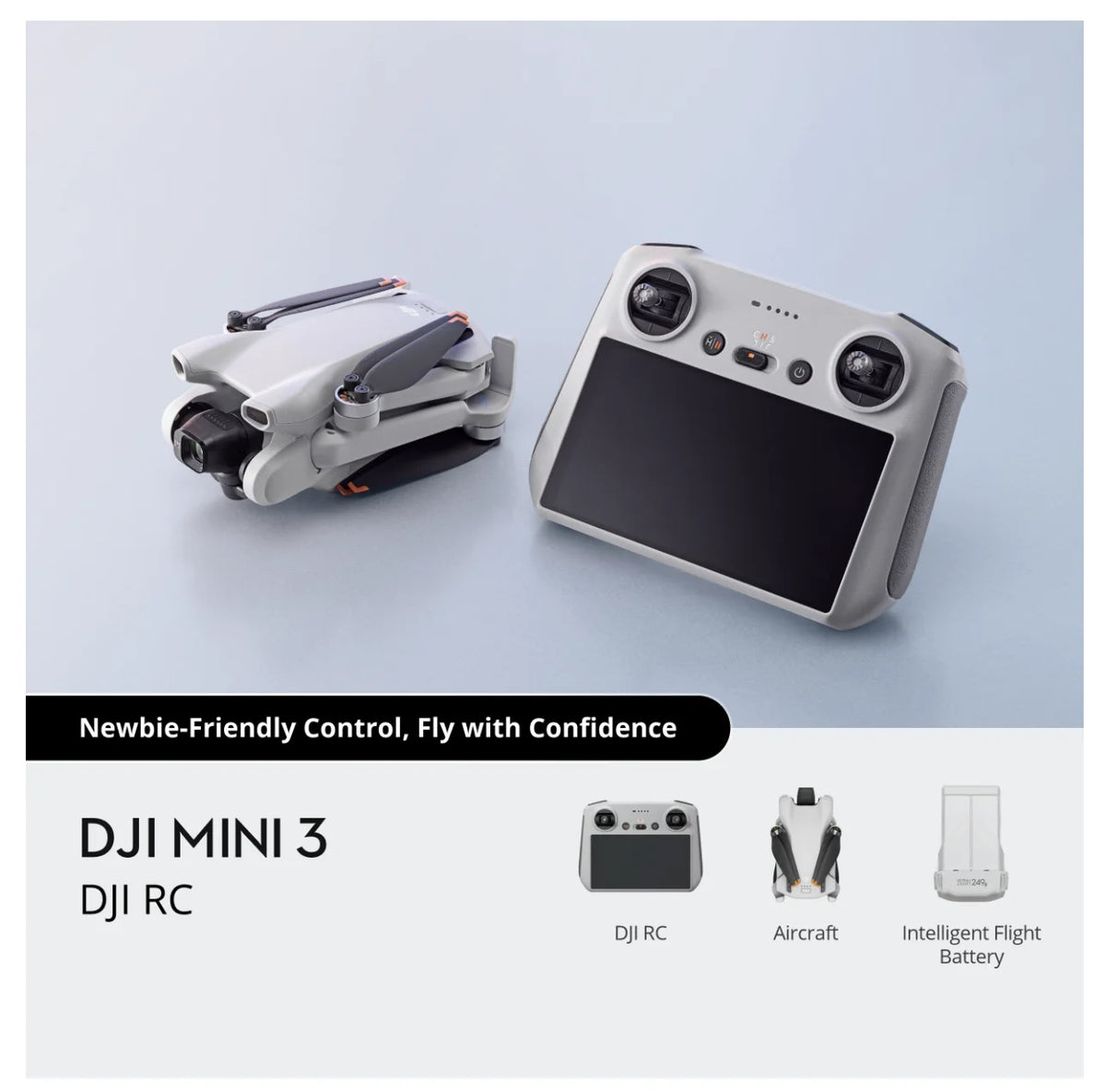 Brazil Stock DJI Mini 3-BR MT3PD Drone Mini 3 RC-N1 Under 249g Extended Battery Life 4K HDR Video Beginner-Friendly