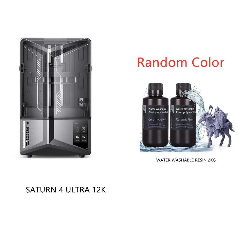 ELEGOO Mars 5 Ultra SATURN 3 Ultra SATURN 4 Ultra 12K SATURN 4 Ultra 16K 3D Printer Plus 1 pc Water Washable Resin 1KG