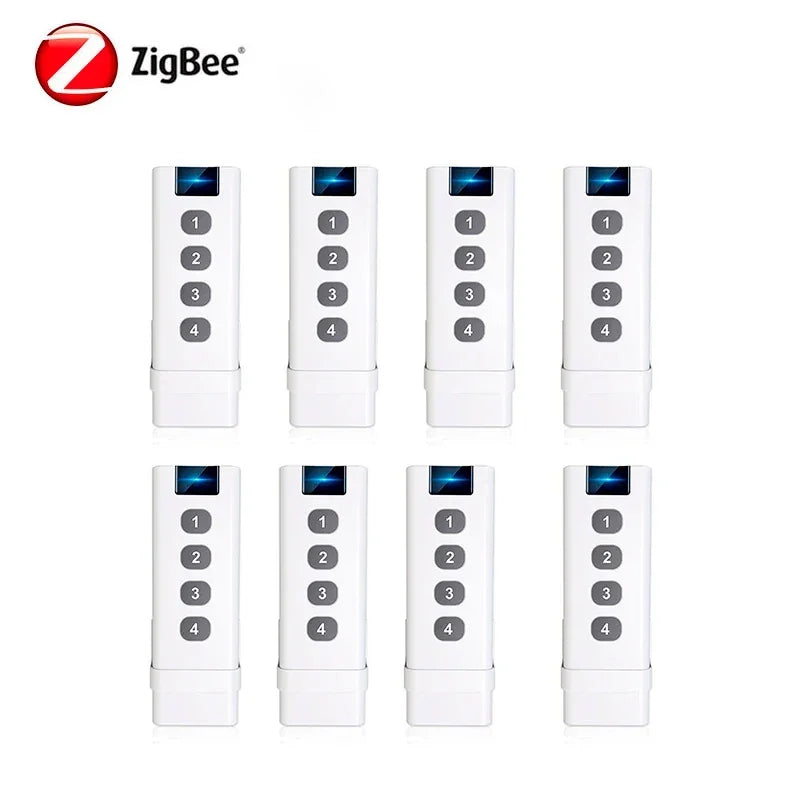 Tuya ZigBee Smart Scene Switch 1-4 Gang Portable Mini Design For Home Smart Life Remote Control Automation Scenario Switches