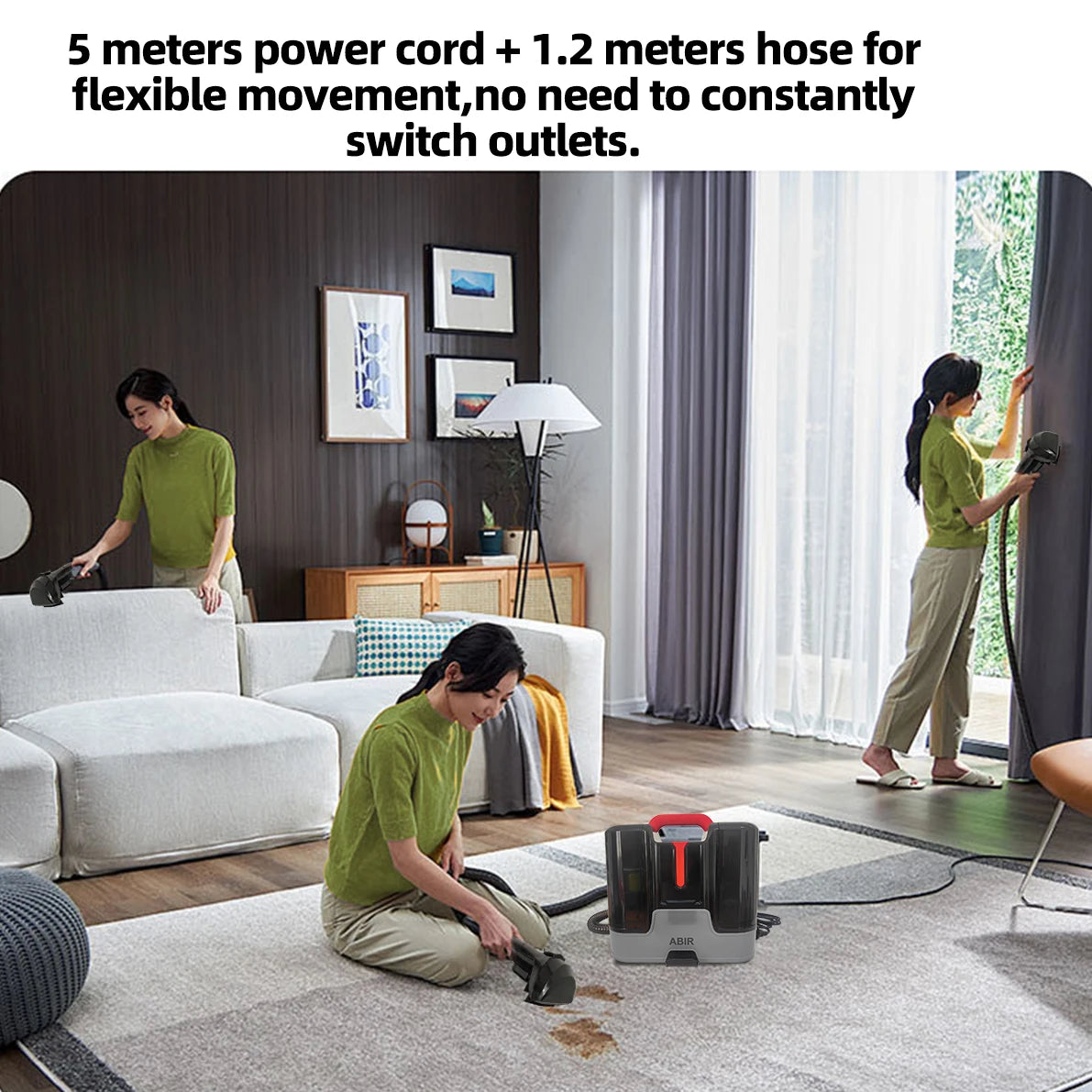 Carpet Washing Machine ABIR G80,15000PA Suction,Smart Home Appliance for Sofa Bed Clean,Smart Home Appliance for Sofa Bed Clean