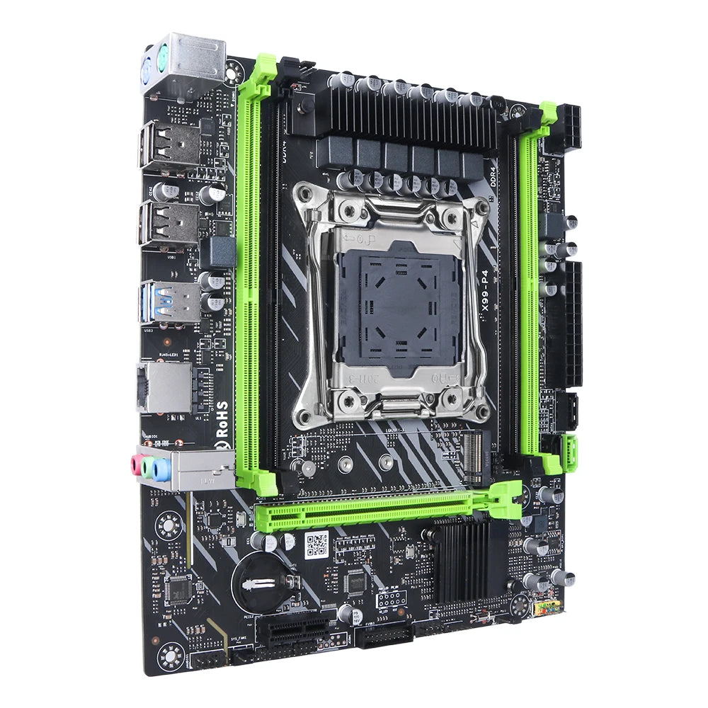 SOYO X99 Motherboard Set with Intel Xeon E5 2682 V4 CPU(16 Cores and 32 Threads) & DDR4 8G 2133MHz RAM for Gaming Computer