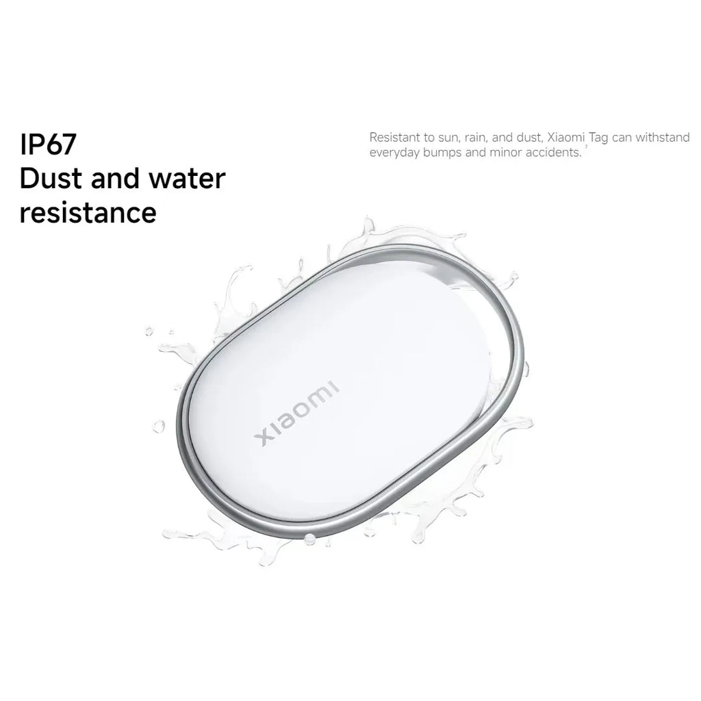 Xiaomi Tag 1 Pack Bluetooth 5.4 IP67 Waterproof Compatible with Apple Find My for iPhone Smart Anti Lost Device