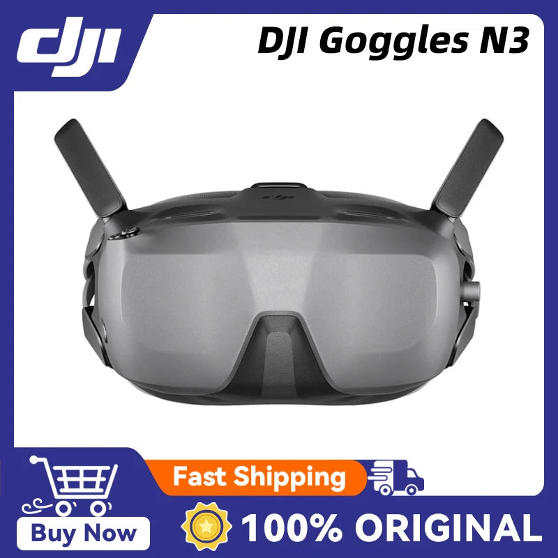 DJI Goggles N3 1080p Ultra-Wide Screen O4 FHD Video Transmission AR Cursor 2.7-Hour Operating Time for DJI Avata 2 / Neo 2 Drone