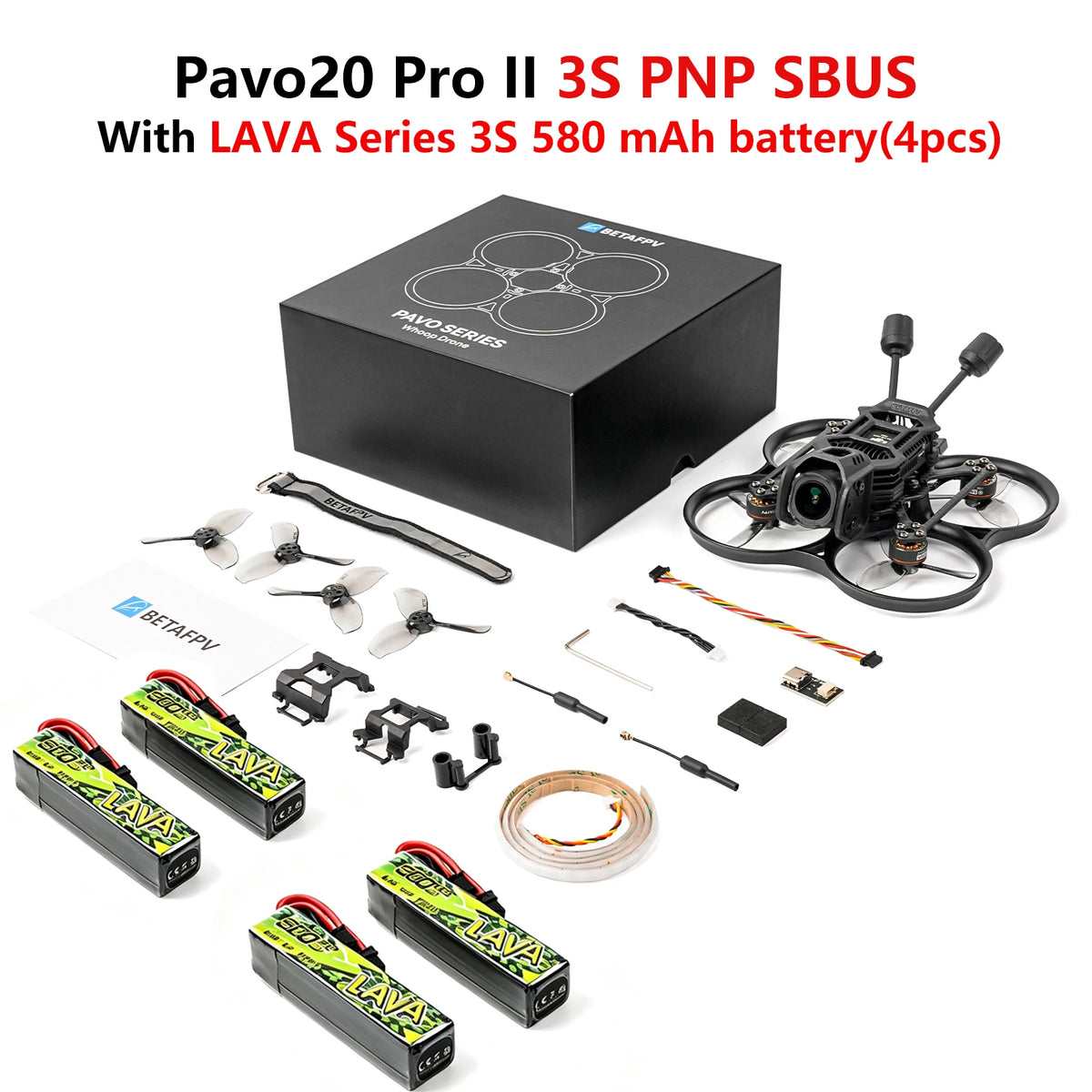 BETAFPV NEW Pavo20 Pro II  PNP Brushless Whoop Quadcopter Drone  For Cube Brushless Flight ControllerG4 2-4S 30A 3-in-1 V1