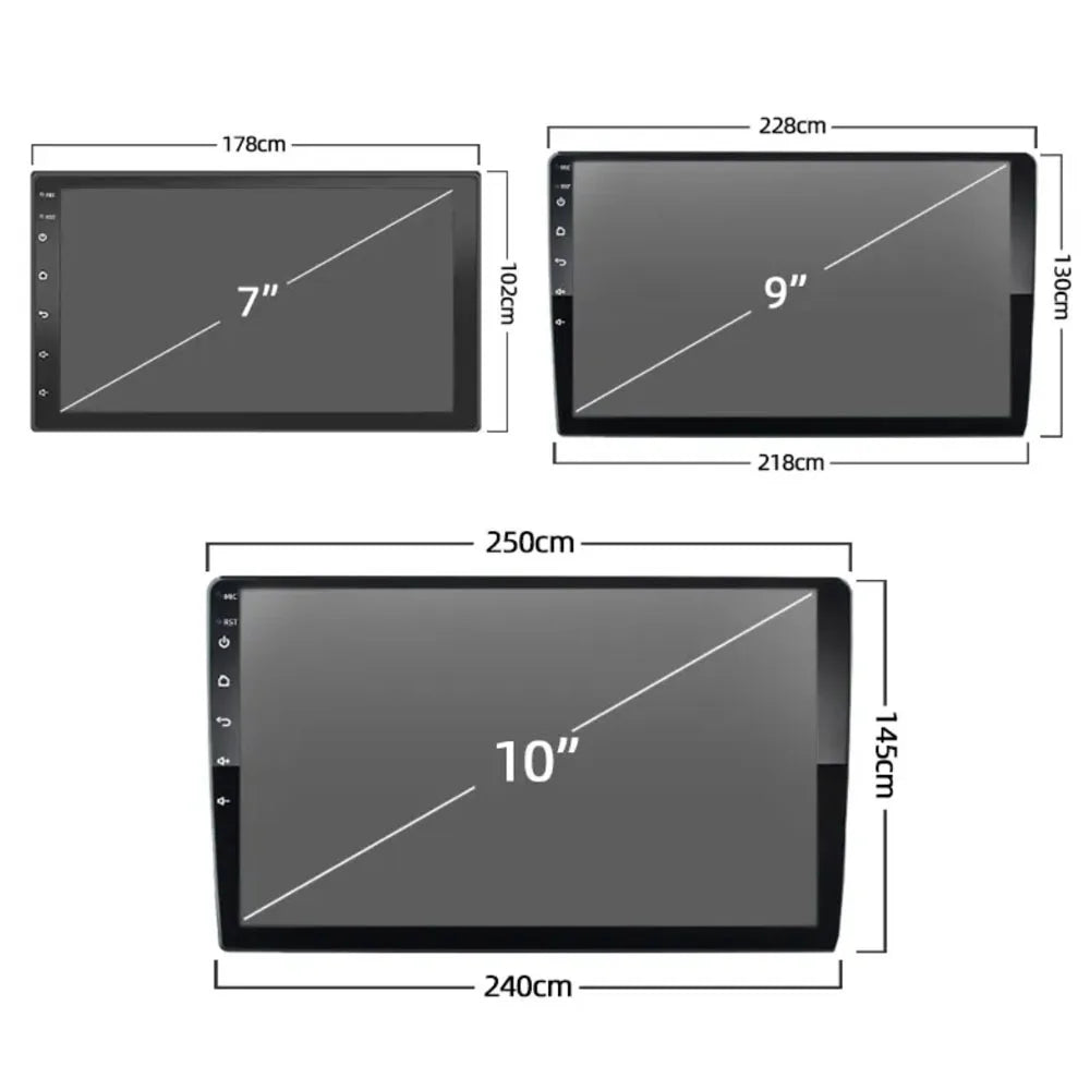 Android 15 9/10 Inch Car Multimedia Video Player 2DIN Stereo Radio Carplay Android Auto For Nissan Hyundai Kia Toyota Honda VW