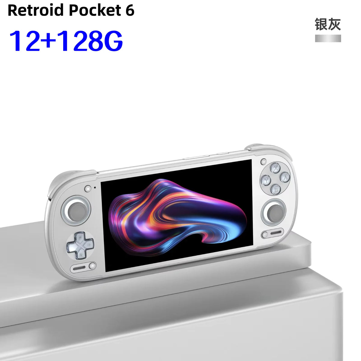 Retroid Pocket 6 Handheld Game Console Android 135.5 Inch 120Hz AMOLED Screen 6000mAh 8GEN2 Hall-Effect Trigger PS2 PSP Game RP6